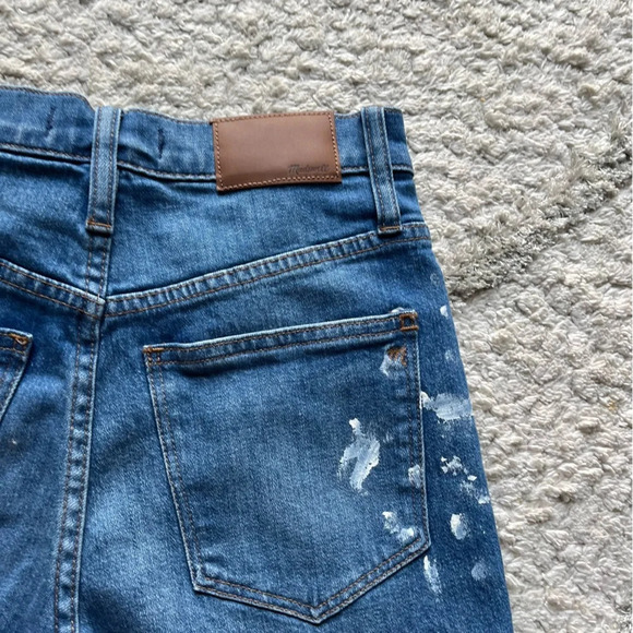 Madewell jeans Slim boyfriend high rise Paint Splatter K7544 23 new - Picture 11 of 14